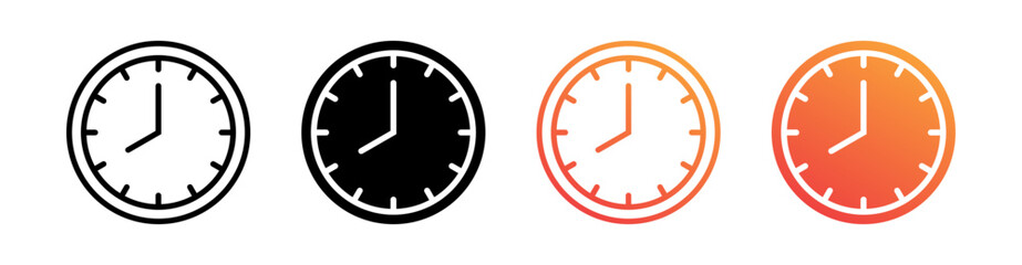 Lock Multiple Style Icon Set Vector 