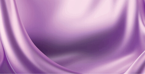 Soft elegant violet silk fabric background. Textile texture. Vector illustration	