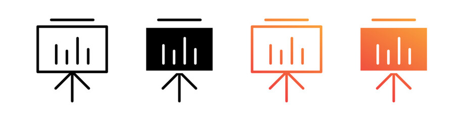 Eminar Multiple Style Icon Set Vector 