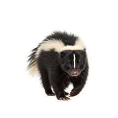 Fototapeta premium Striped Skunk: Wildlife Photography - Close-Up View