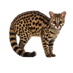 Naklejka premium Ocelot: Wildcat Portrait, Felid Species, Mammal Photography