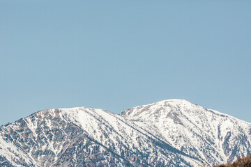 Mt. San Antone in California covered in snow