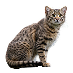 Fototapeta premium Black-footed Cat: Majestic Wildcat Portrait