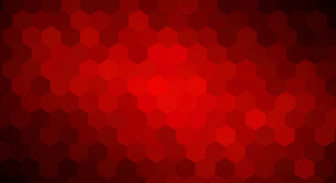 Red hexagons gradient background