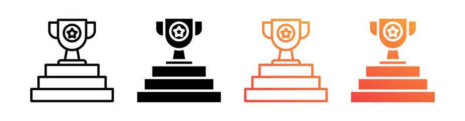 Win Multiple Style Icon Set Vector 