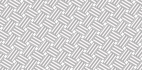 Weave Pattern Showing Repetition Useful as Background. Minimal line Seamless geometric pattern with shapes. Decoration and maze ornament square wall tile. colorful rattan weave texture background.