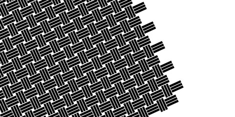 Weave Pattern Showing Repetition Useful as Background. Minimal line Seamless geometric pattern with shapes. Decoration and maze ornament square wall tile. colorful rattan weave texture background.