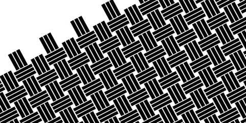 Weave Pattern Showing Repetition Useful as Background. Minimal line Seamless geometric pattern with shapes. Decoration and maze ornament square wall tile. colorful rattan weave texture background.