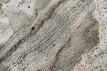 Rocky texture of giant boulders on Elafonissi beach, Crete