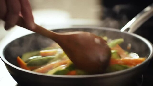 Saut?ed carrots and zucchini seasoning