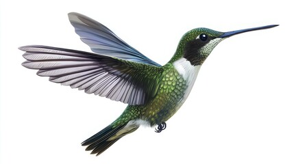 Obraz premium World Migratory Bird Day, Second week in May and October, Hummingbird Bird Images White Background 