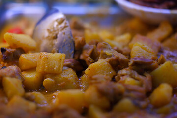 Thai food in the market.