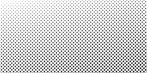 Seamless halftone vector background.Filled with black circles .Long fade out. 31 figures in height.The radial transformation method. vector illustration