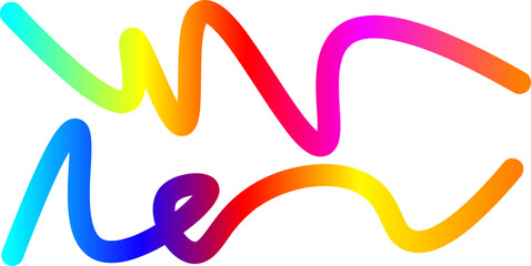 3D abstract colorful fluid shape background