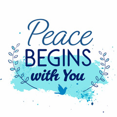 International Day of Peace Theme Featuring Colorful Design Elements and Typography for Positive Messaging