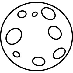 Fototapeta premium Full Moon Doodle