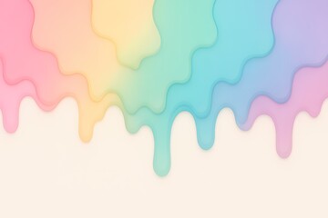 Rainbow - gradient fluid drip pattern, creating a sweet, vibrant visual ideal for modern, playful, and artistic design projects.