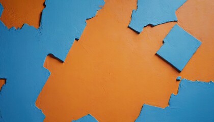 Orange blue painted surface
1