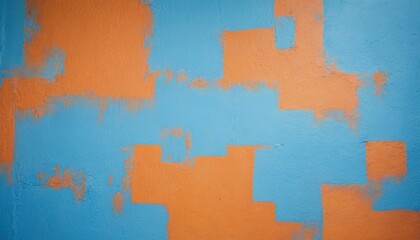 Orange blue painted surface
4