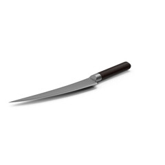 Japanese knife isolated on transparent background