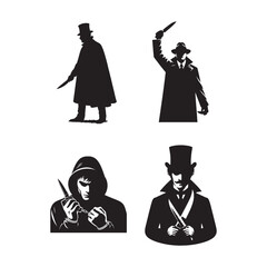 set of serial killer icons