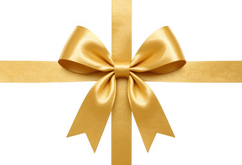 Golden Gift Bow Elegant Ribbon Design