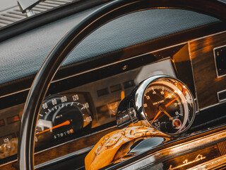 old car dashboard