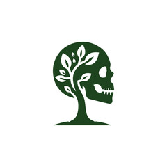 Skull tree logo