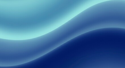 Abstract image featuring smooth, flowing, wave-like patterns in shades of blue, transitioning from light to dark tones