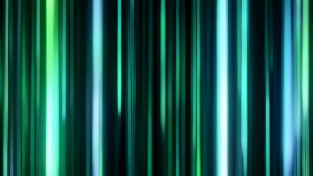Vertical green and blue light stripes animate in seamless loop