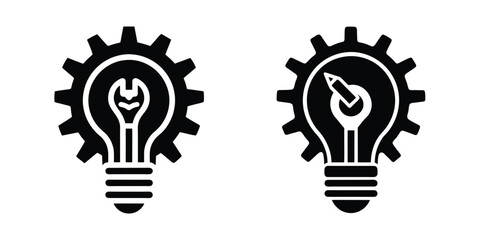 vector illustration of a light bulb idea concept