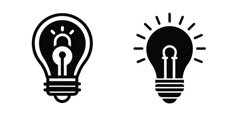 vector illustration of a light bulb idea concept
