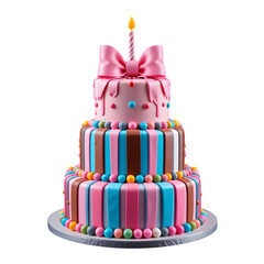 Sweet Celebration Three-Tier Birthday Cake