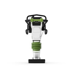 New jumping jack tamping rammer machine isolated on transparent background