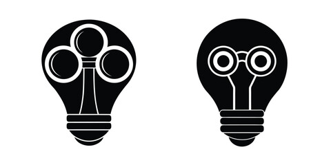 vector illustration of a light bulb idea concept