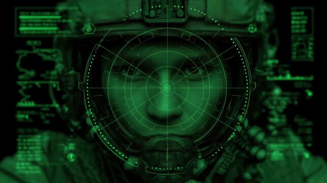 Advanced Weapon System HUD with Emerald Readouts