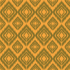 This ikat textile pattern features classic geometric  a modern ethnic twist. Ideal for various creative applications such as textile design, printable materials, interior decoration ,digital product