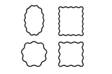 Various decorative frames in different shapes, ideal for design projects or artistic displays