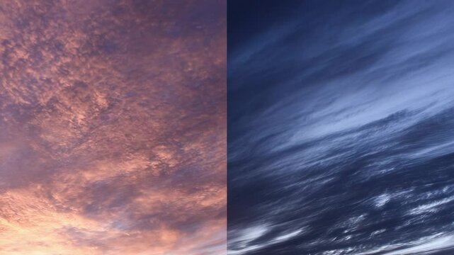 Sunset and twilight cloudscapes
