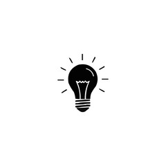 Vector light bulb illustration for bright ideas