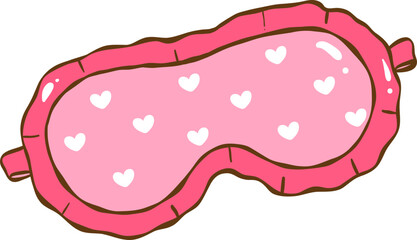 Cute eye mask illustration