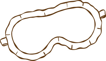 Cute eye mask illustration