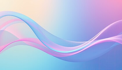 Obraz premium pastel abstract gradient mesh with calm tones for relaxing website themes