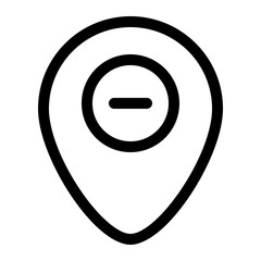 Remove Location line icon