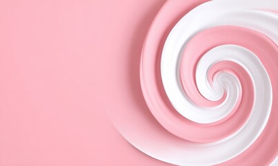 Swirled pattern with pink and white colors creating a dynamic, flowing design.