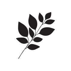 Natural Leaf Silhouette 