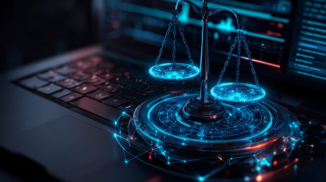 Legal Technology. Hands holding globe with network connecting data of Legal Technology, including legal research, case management, contract automation, compliance, e-discovery, secure communication.
