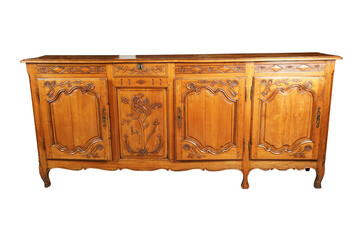 antique chest of drawers  Large French Carved Maple Side Board Buffet