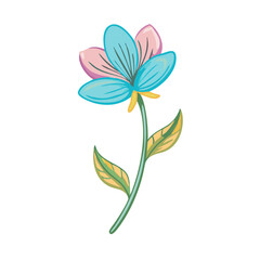 Beautiful Flower Vector Art Illustration – Colorful Botanical Clipart for Design and Decoration