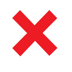 Obraz premium red cross icon